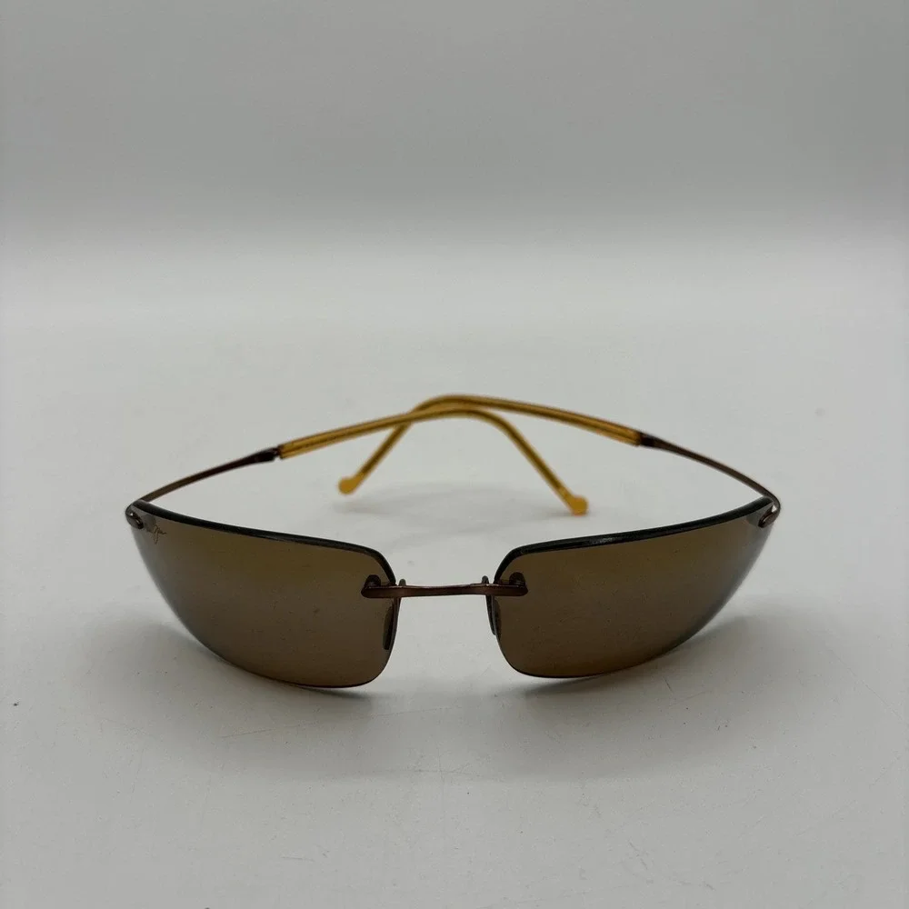 Maui Jim Big Beach MJ 518-21 Titanium Flex Polarized Lenses VTG